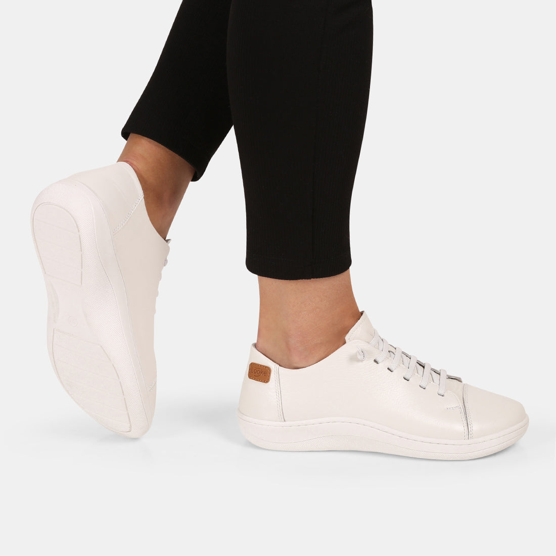 Dámské barefoot tenisky Looke FIORELLA bílo krémová