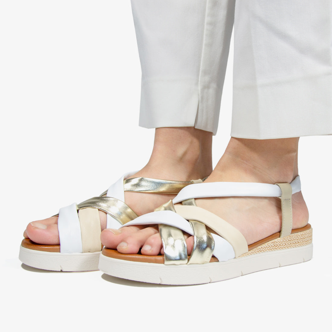 Dámské sandály Looke FLORENCE zlatá