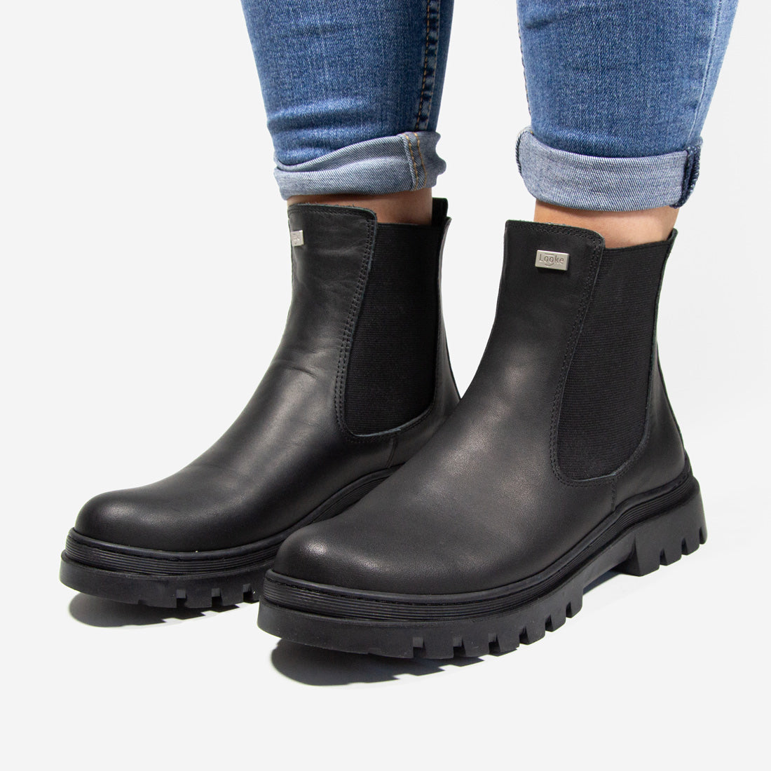 Dámské kotníkové chelsea Looke LASINNE černá